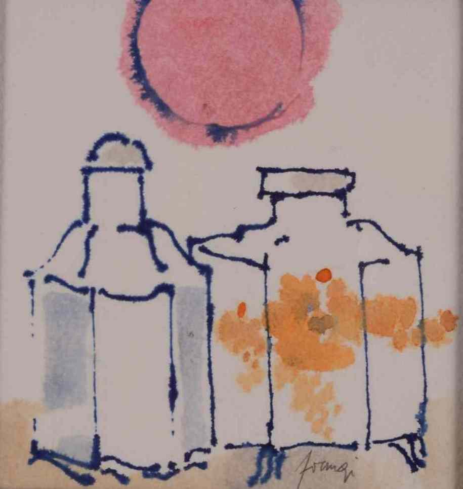 far east - fernoestliches watercolor / pen
